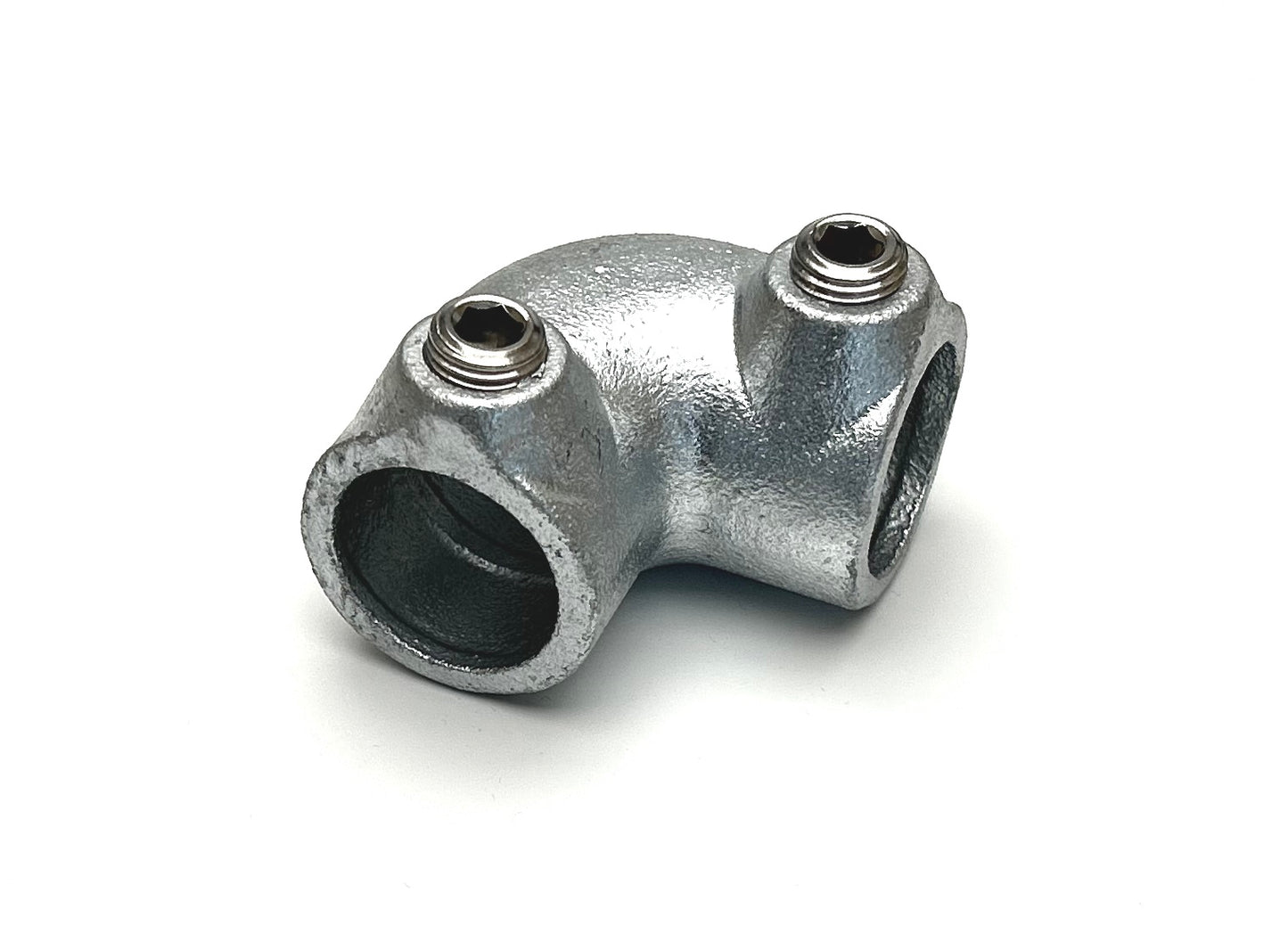 Galvaniseret fitting i støbejern - 90 gr. bøjning Ø26.9 mm