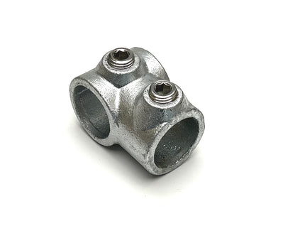 Galvaniseret fitting i støbejern - T-stykke kort version Ø42.2mm