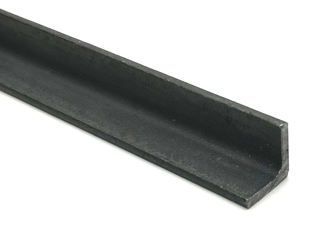 Sort stål - Vinkelprofil 40x20mm - afrundet